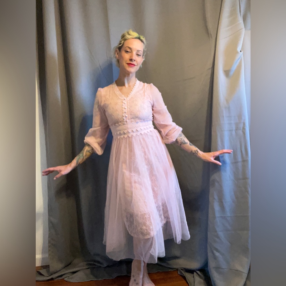 Classy Romantic pretty in pink cocktail party dress